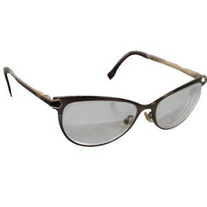 Fendi Authentic Luxury Eyeglasses - FF0024 Brown/Gold 7WG 140 FRAMES ONLY - READ